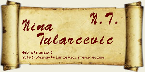 Nina Tularčević vizit kartica